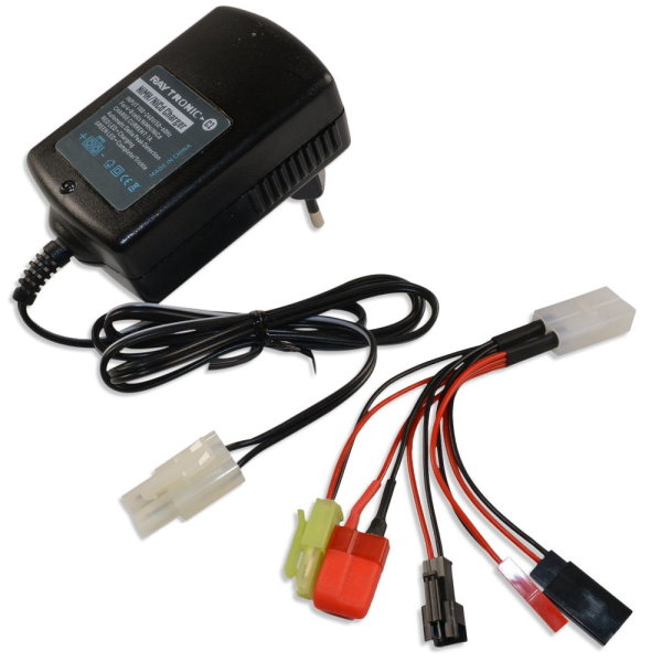 Ladegerät 1000mAh für 6,0V 7,2V 9,6V NiMH Akku TAMIYA Jamara Carson Reely AMEWI