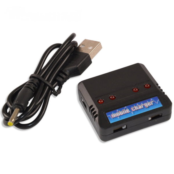 USB Ladegerät für 1S 3,7V Lipo Akku Syma X5 SW Walkera  240-1200mAh